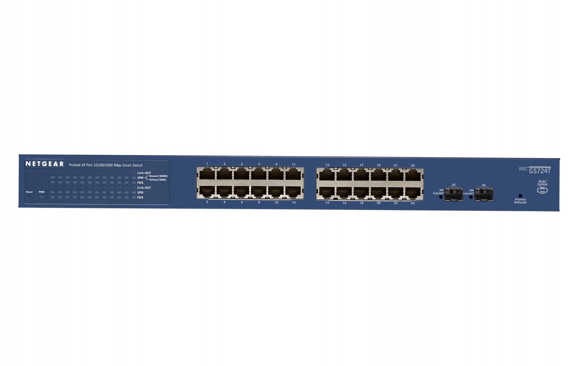 GS724T-400EUS | Netgear | NETGEAR ProSAFE GS724Tv4 Gestionate L3 Gigabit Ethernet (10/100/1000) Albastru NETGEAR ProSAFE GS724Tv4 Gestionate L3 Gigabit Ethernet (10/100/1000) Albastru