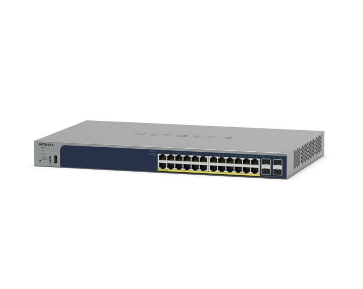NETGEAR GS728TPP Switch Smart Managed L2/L3/L4 Gigabit PoE+ 24×10/100/1000 + SFP – Netgear GS728TPP-300EUS