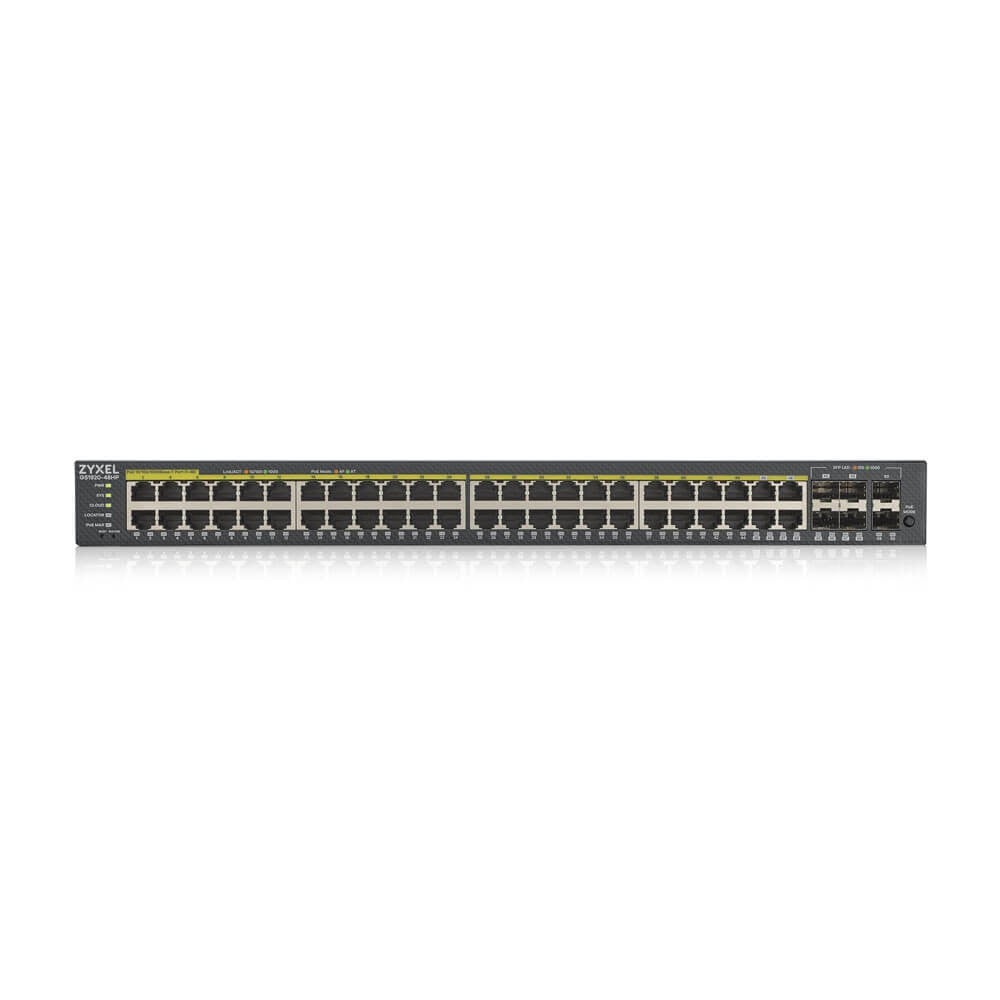 GS192048HPV2-EU0101F | ZyXEL | Zyxel GS1920-48HPV2 Gestionate Gigabit Ethernet (10/100/1000) Power over Ethernet (PoE) Suport Negru Zyxel GS1920-48HPV2 Gestionate Gigabit Ethernet (10/100/1000) Power over Ethernet (PoE) Suport Negru