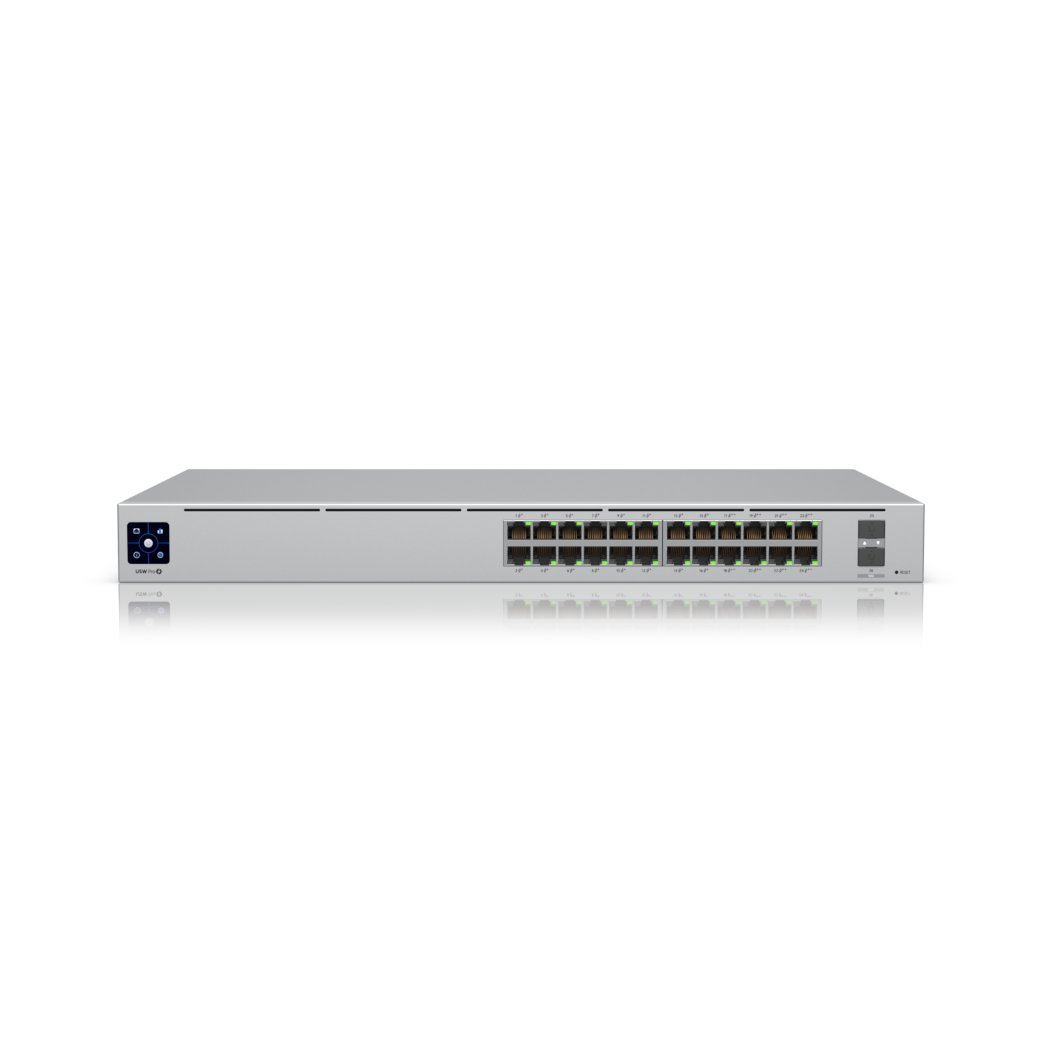 Ubiquiti USW-PRO-24-POE Networks UniFi Pro 24-Port PoE Gestionate L2/L3 Gigabit Ethernet (10/100/1000) Power over Ethernet (PoE) Suport 1U Argint