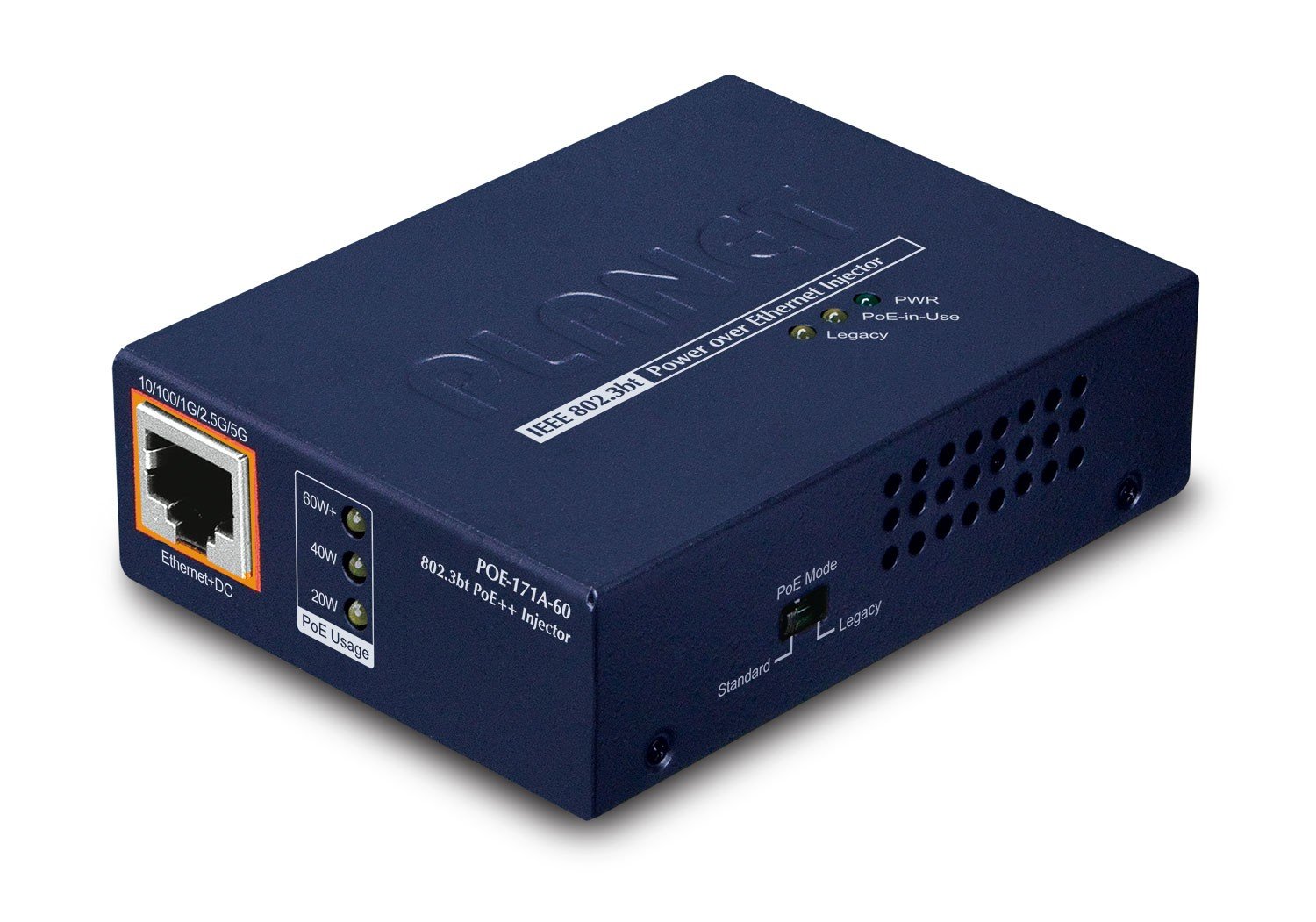 POE-171A-60 | PLANET | PLANET POE-171A-60 switch-uri Gigabit Ethernet (10/100/1000) Power over Ethernet (PoE) Suport Albastru PLANET POE-171A-60 switch-uri Gigabit Ethernet (10/100/1000) Power over Ethernet (PoE) Suport Albastru