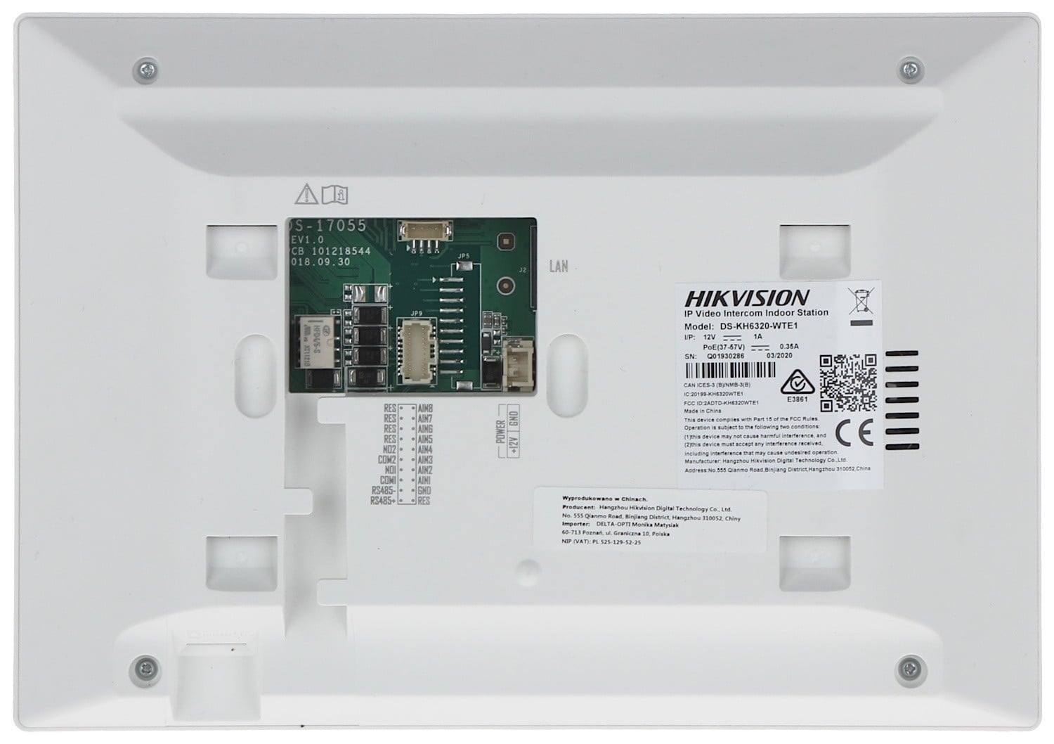 HIKVISION DS-KH6320-WTE1-W – Monitor videointerfon TCP/IP Wireless, Touch Screen TFT LCD 7inch, ALB - Hikvision DS-KH6320-WTE1-W Monitor videointerfon TCP/IP Wireless, Touch Screen TFT LCD 7inch, ALB - Hikvision DS-KH6320-WTE1-W – HIKVISION DS-KH6320-WTE1-W