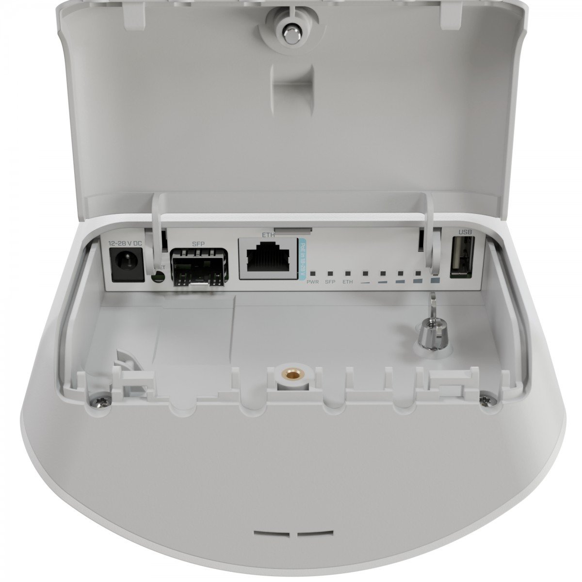 mANTBox ax 15s, antene 12dBi 2.4GHz, 15dBi 5GHz, 1 x Gigabit, 1 x SFP, PoE IN, WiFi6 - MikroTik L22UGS-5HaxD2HaxD-15S