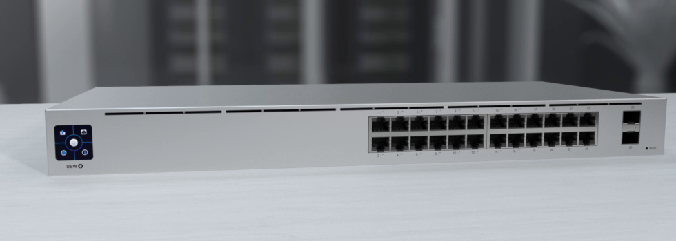 Ubiquiti USW-PRO-24-POE Networks UniFi Pro 24-Port PoE Gestionate L2/L3 Gigabit Ethernet (10/100/1000) Power over Ethernet (PoE) Suport 1U Argint