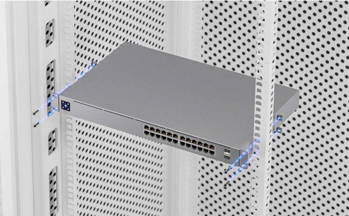 Ubiquiti USW-PRO-24-POE Networks UniFi Pro 24-Port PoE Gestionate L2/L3 Gigabit Ethernet (10/100/1000) Power over Ethernet (PoE) Suport 1U Argint