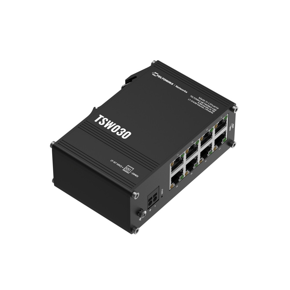 TSW030000000 | Teltonika | Teltonika NETWORKS TSW030 8-Port Ethernet Switch Fara management Fast Ethernet (10/100) Negru Teltonika NETWORKS TSW030 8-Port Ethernet Switch Fara management Fast Ethernet (10/100) Negru