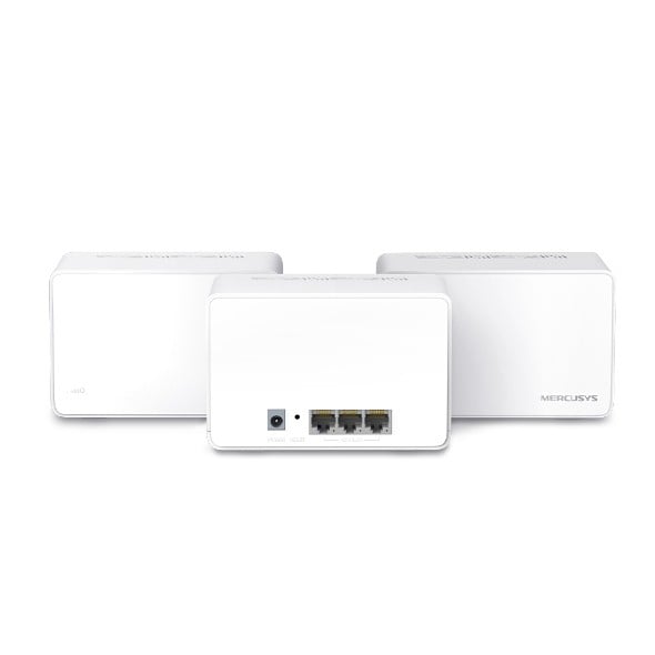 Mercusys Halo H80X (3-pack) Bandă dublă (2.4 GHz/ 5 GHz) Wi-Fi 6 (802.11ax) Alb Intern