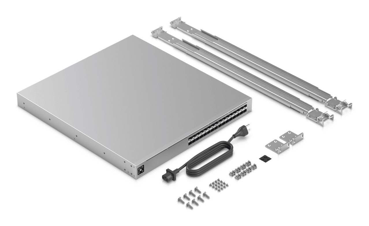 Switch Profesional UniFi 32 porturi SFP28 25G/10G/1G Layer3 Etherlighting™, USW-Pro-XG-Aggregation – Ubiquiti USW-Pro-XG-Aggregation