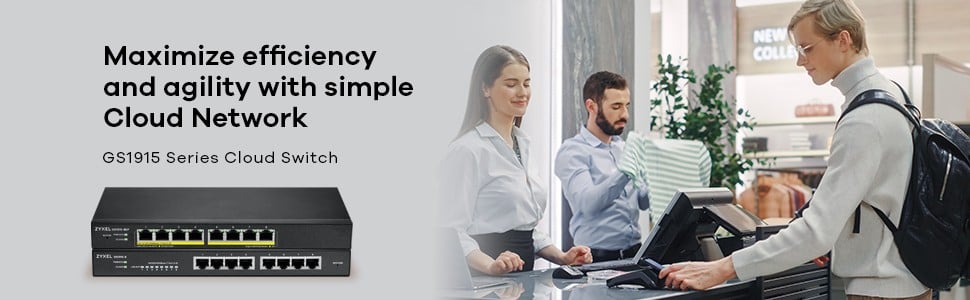 GS1915-8-EU0101F | ZyXEL | Zyxel GS1915-8 Gestionate L2 Gigabit Ethernet (10/100/1000) Negru Zyxel GS1915-8 Gestionate L2 Gigabit Ethernet (10/100/1000) Negru