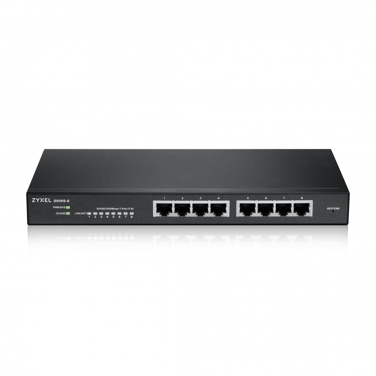 GS1915-8-EU0101F | ZyXEL | Zyxel GS1915-8 Gestionate L2 Gigabit Ethernet (10/100/1000) Negru Zyxel GS1915-8 Gestionate L2 Gigabit Ethernet (10/100/1000) Negru