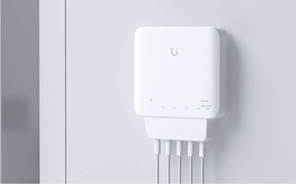Ubiquiti USW-FLEX Networks UniFi USW‑FLEX Gestionate L2 Gigabit Ethernet (10/100/1000) Power over Ethernet (PoE) Suport Alb