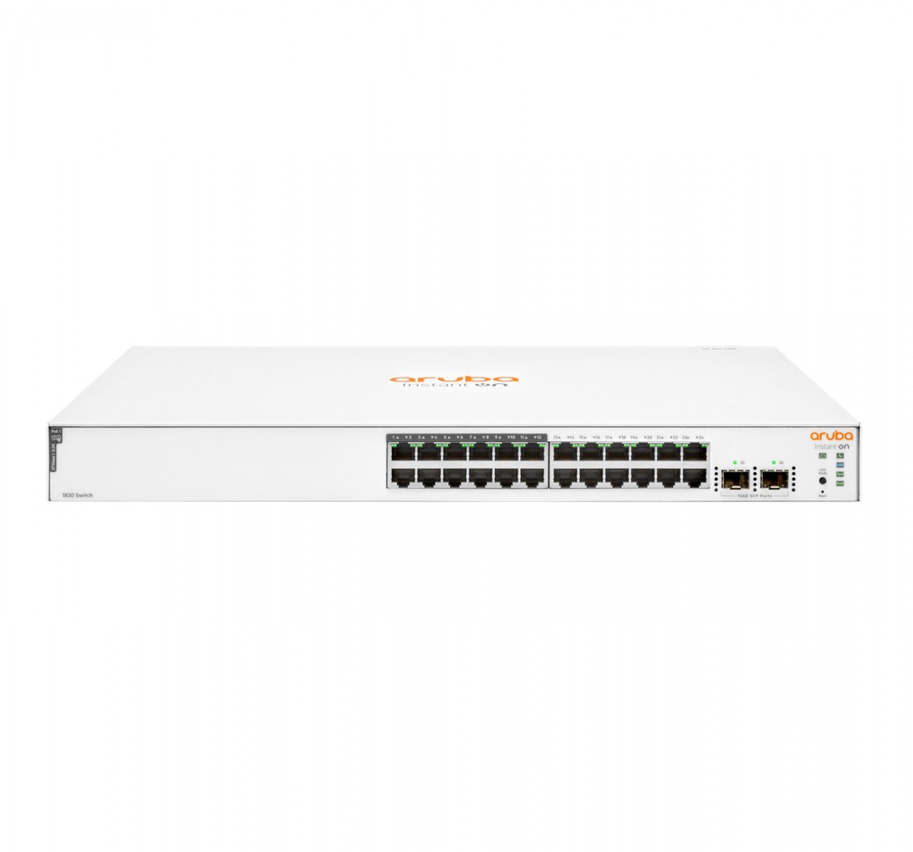 JL813A | HPE | HPE Aruba Instant On 1830 Smart 24G 2SFP PoE+ 195W Switch HPE Aruba Instant On 1830 Smart 24G 2SFP PoE+ 195W Switch