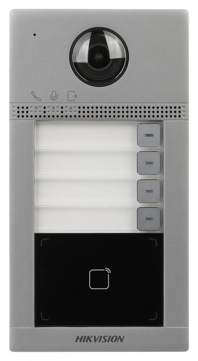 HIKVISION DS-KV8413-WME1(C) – Panou exterior videointerfon TCP/IP pentru 4 familii, Wi-Fi 2.4GHz, control acces integrat - Hikvision DS-KV8413-WME1(C) Panou exterior videointerfon TCP/IP pentru 4 familii, Wi-Fi 2.4GHz, control acces integrat - Hikvision DS-KV8413-WME1(C) – HIKVISION DS-KV8413-WME1(C)