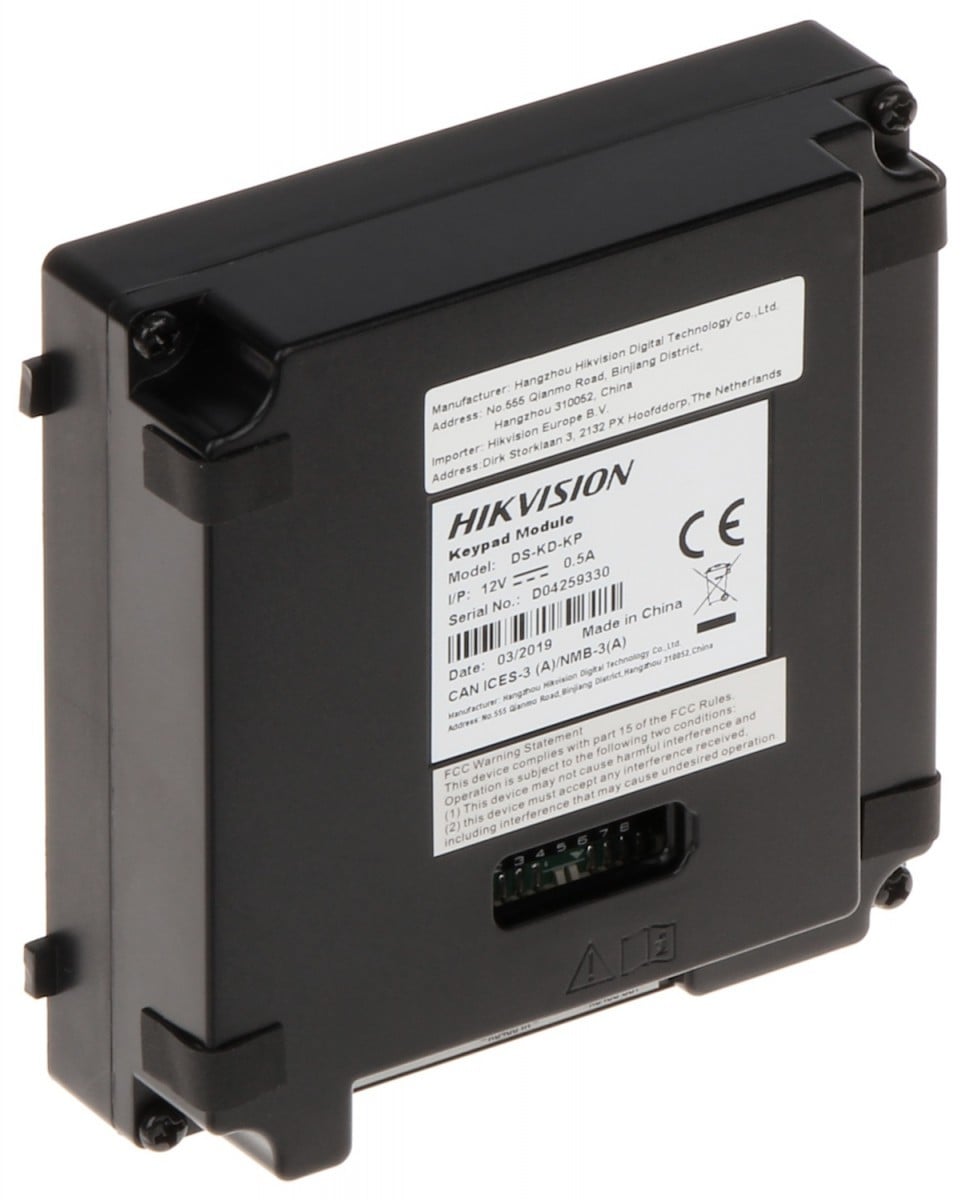 Modul Tastatura pentru Interfon modular - HIKVISION DS-KD-KP – HIKVISION DS-KD-KP