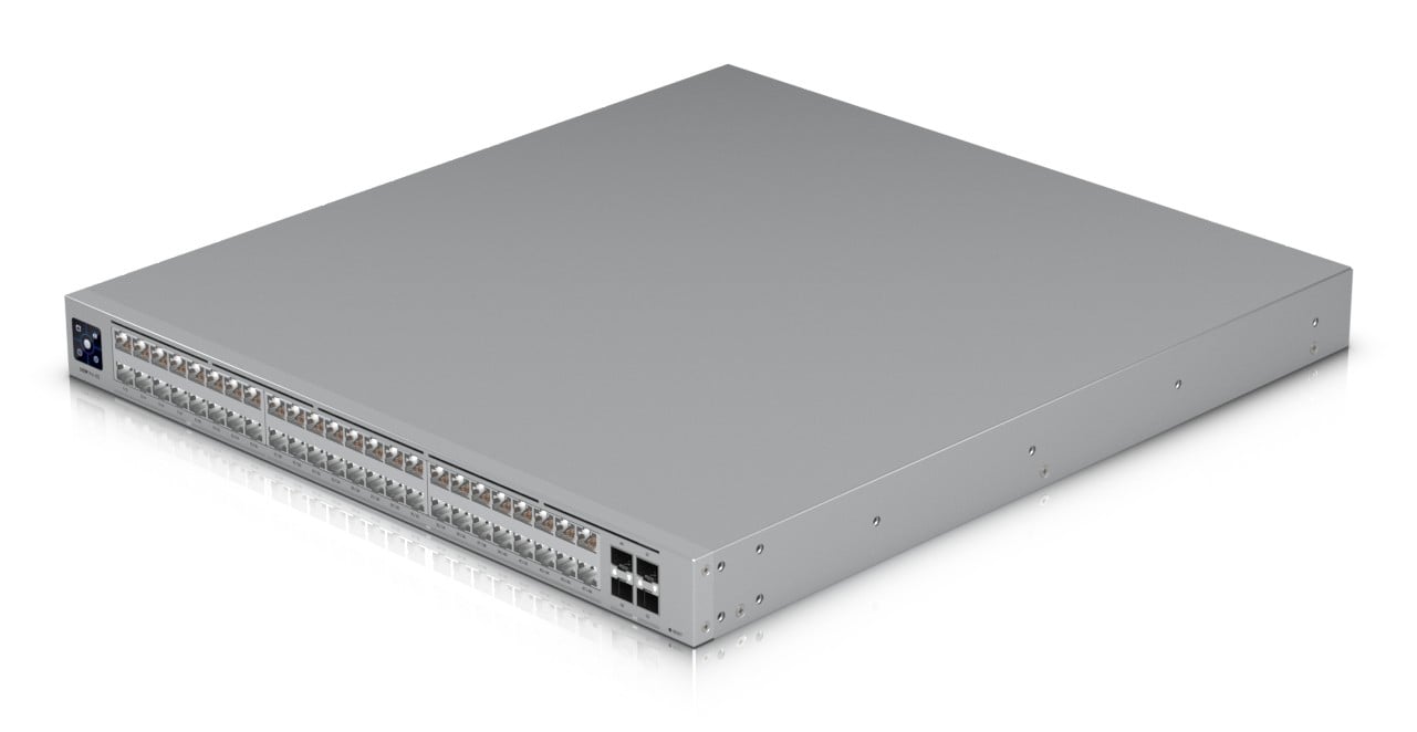 Switch Profesional Ubiquiti 48 porturi GbE PoE+++ 2SFP28 25G Layer3, Etherlighting™, USW-Pro-XG-48-PoE – Ubiquiti USW-Pro-XG-48