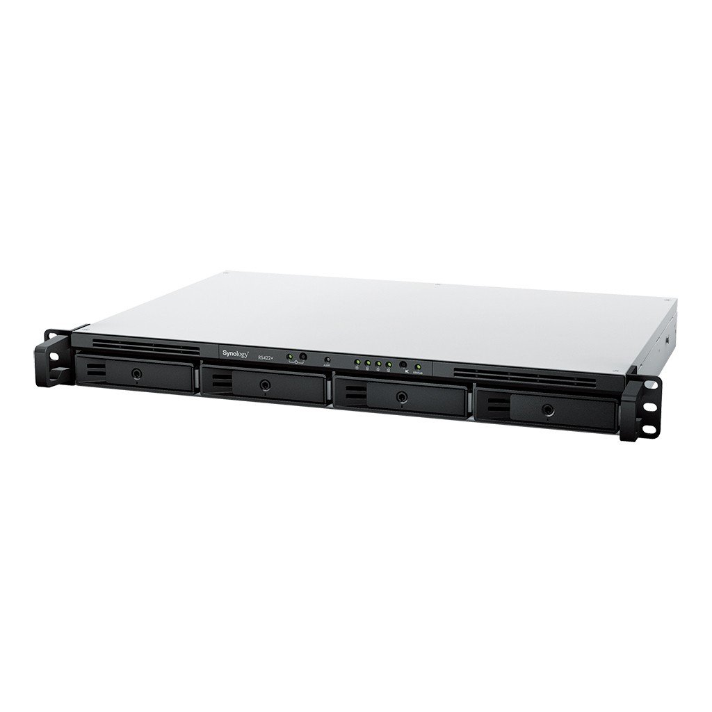 Synology RS422+ – Synology RackStation RS422+ NAS Rackmount 1U 4-Bay AMD Ryzen R1600 Synology RackStation RS422+ NAS Rackmount 1U 4-Bay AMD Ryzen R1600 – Synology RS422+