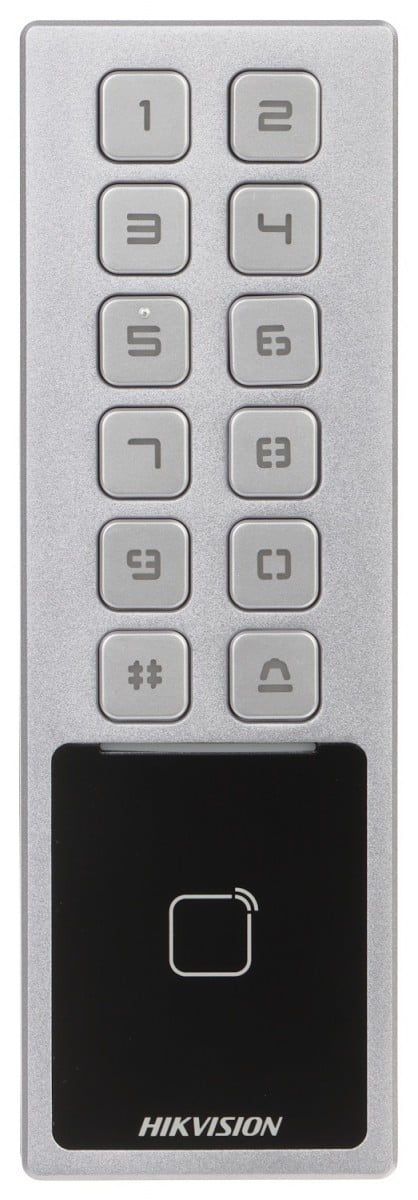 HIKVISION DS-K1T805MX – Terminal control acces, PIN/Card M1, Wiegand, RS485, Alarma, IK08 - HIKVISION DS-K1T805MX Terminal control acces, PIN/Card M1, Wiegand, RS485, Alarma, IK08 - HIKVISION DS-K1T805MX – HIKVISION DS-K1T805MX