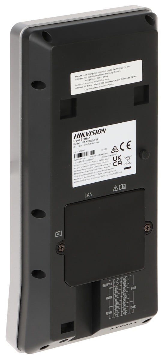 Stație de ușă IP cu recunoaștere facială, ecran tactil 4,3 inch, 2 camere 2MP, PoE, IP65, Hikvision - DS-KV9503-WBE1 – HIKVISION DS-KV9503-WBE1