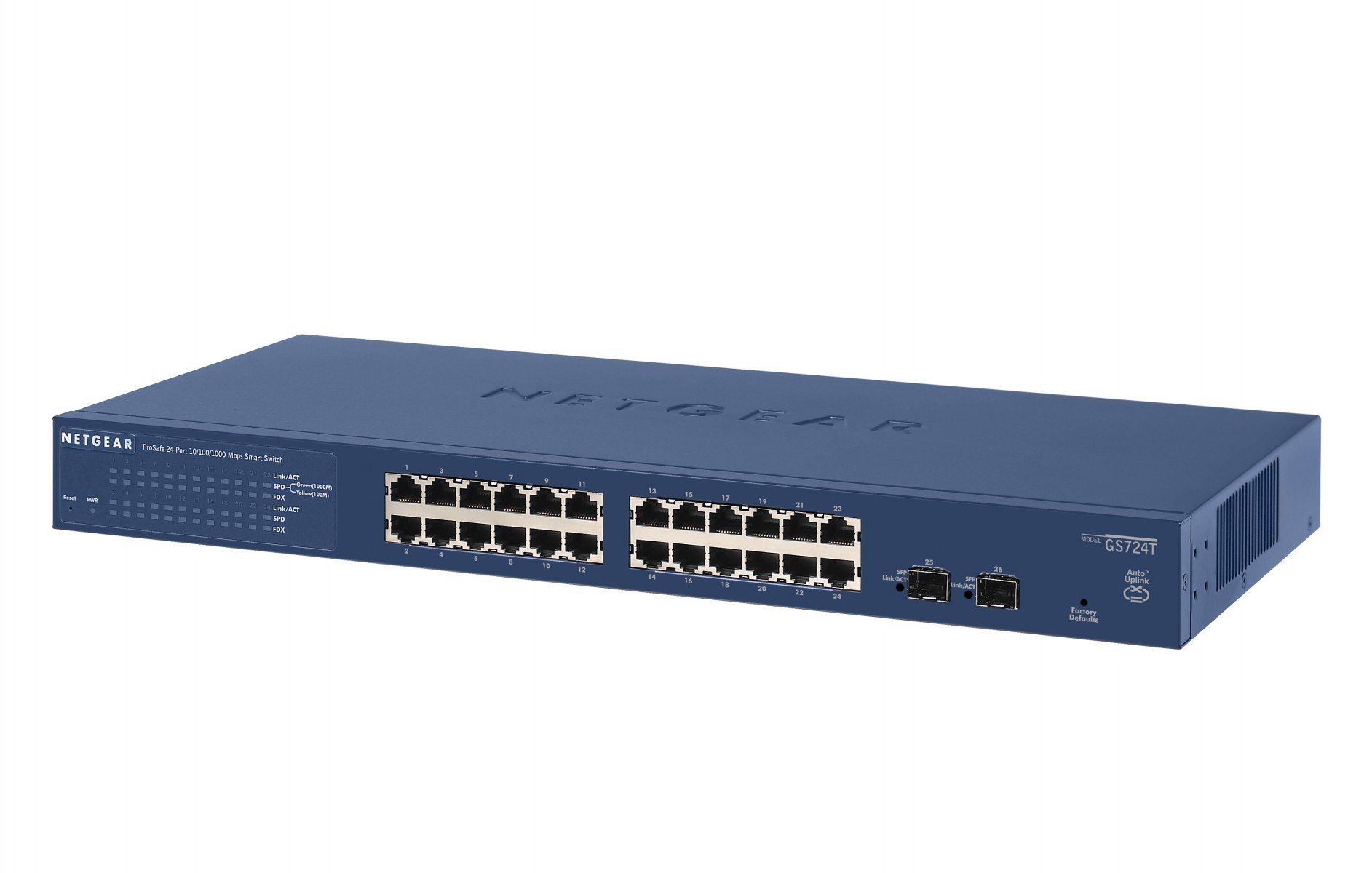 GS724T-400EUS | Netgear | NETGEAR ProSAFE GS724Tv4 Gestionate L3 Gigabit Ethernet (10/100/1000) Albastru NETGEAR ProSAFE GS724Tv4 Gestionate L3 Gigabit Ethernet (10/100/1000) Albastru