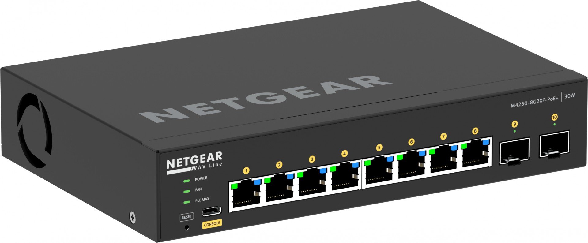 Netgear GSM4210PX-100EUS – NETGEAR GSM4210PX-100EUS Switch Gestionat L2/L3 8xGigabit PoE+ 2x10G SFP+ NETGEAR GSM4210PX-100EUS Switch Gestionat L2/L3 8xGigabit PoE+ 2x10G SFP+ – Netgear GSM4210PX-100EUS