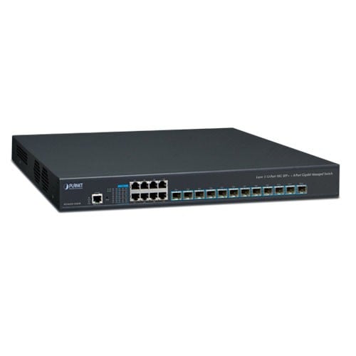 PLANET XGS-6350-12X8TR Switch Gestionat L3 Rack 1U 12x10G SFP+ + 8xGigabit RJ-45 – PLANET XGS-6350-12X8TR