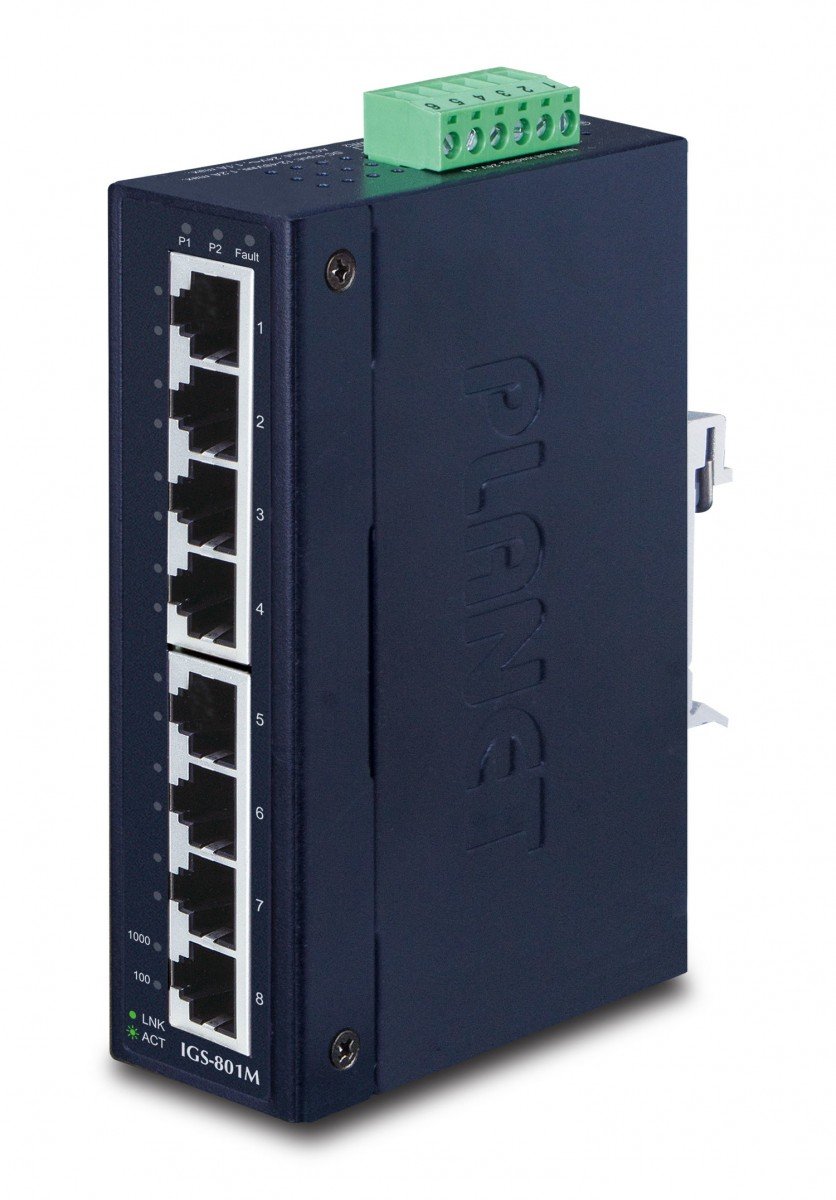 PLANET IGS-801M Switch Industrial Gestionat L2/L4 8xGigabit – PLANET IGS-801M