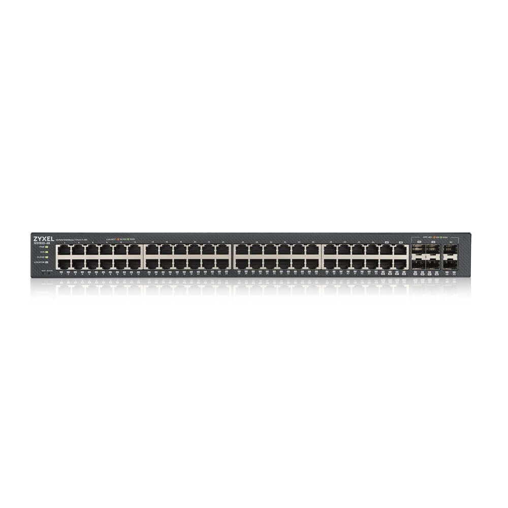 GS1920-48V2-EU0101F | ZyXEL | Zyxel GS1920-48V2 Gestionate Gigabit Ethernet (10/100/1000) Negru Zyxel GS1920-48V2 Gestionate Gigabit Ethernet (10/100/1000) Negru