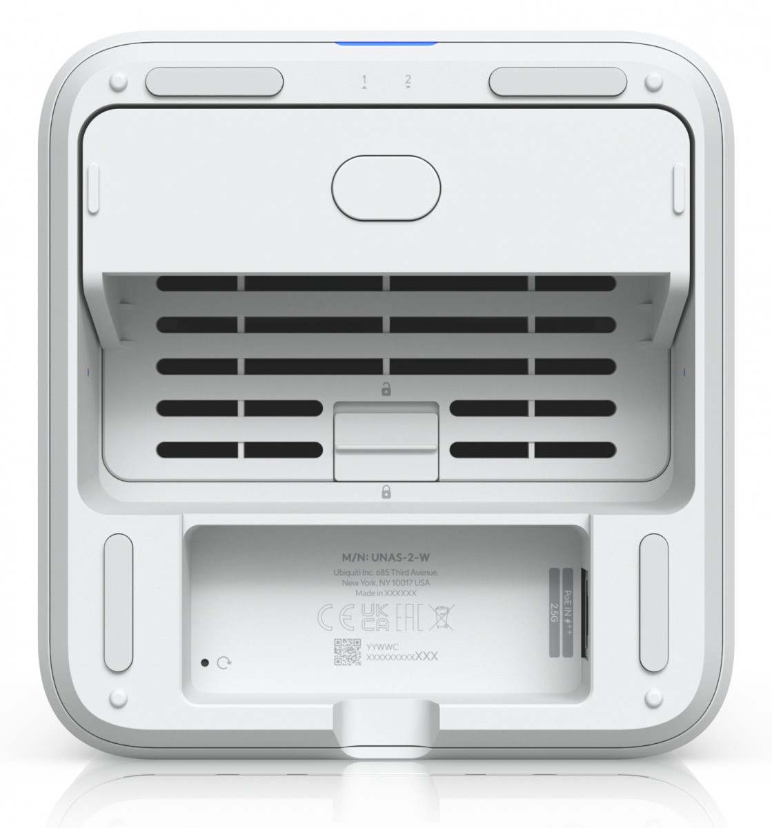 Ubiquiti Network Attached Storage UniFi Desktop 2.5 GbE PoE++, UNAS-2-W – Ubiquiti UNAS-2-W