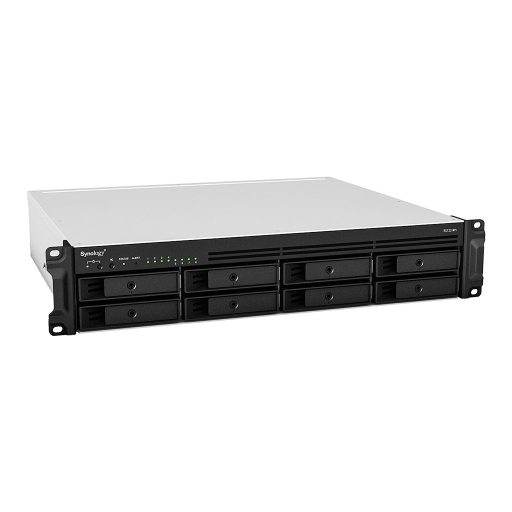 Synology RackStation RS1221+ NAS Rackmount 2U 8-Bay AMD Ryzen V1500B – Synology RS1221RP+