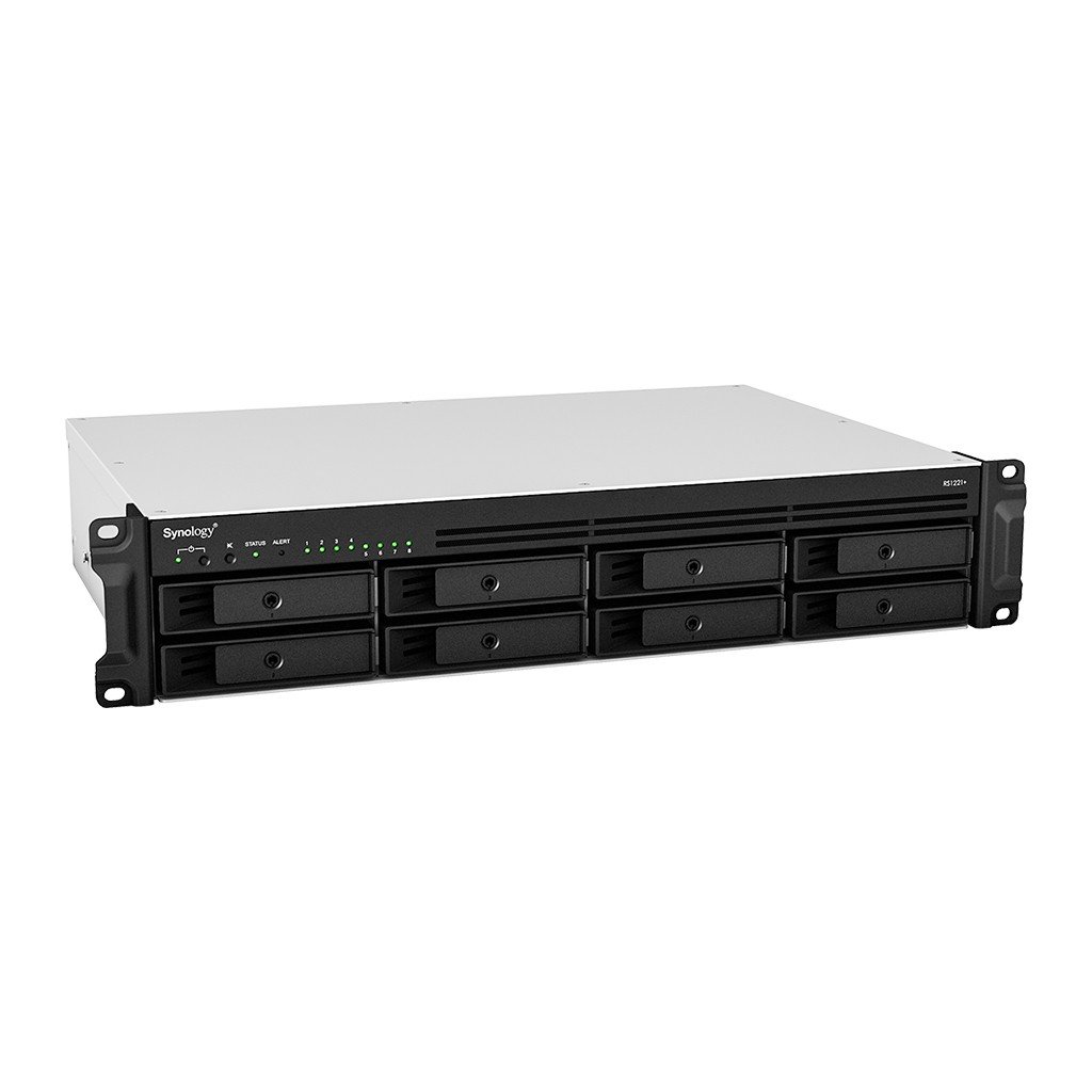 Synology RS1221+ – Synology RackStation RS1221+ NAS Rackmount 2U 8-Bay AMD Ryzen V1500B Synology RackStation RS1221+ NAS Rackmount 2U 8-Bay AMD Ryzen V1500B – Synology RS1221+