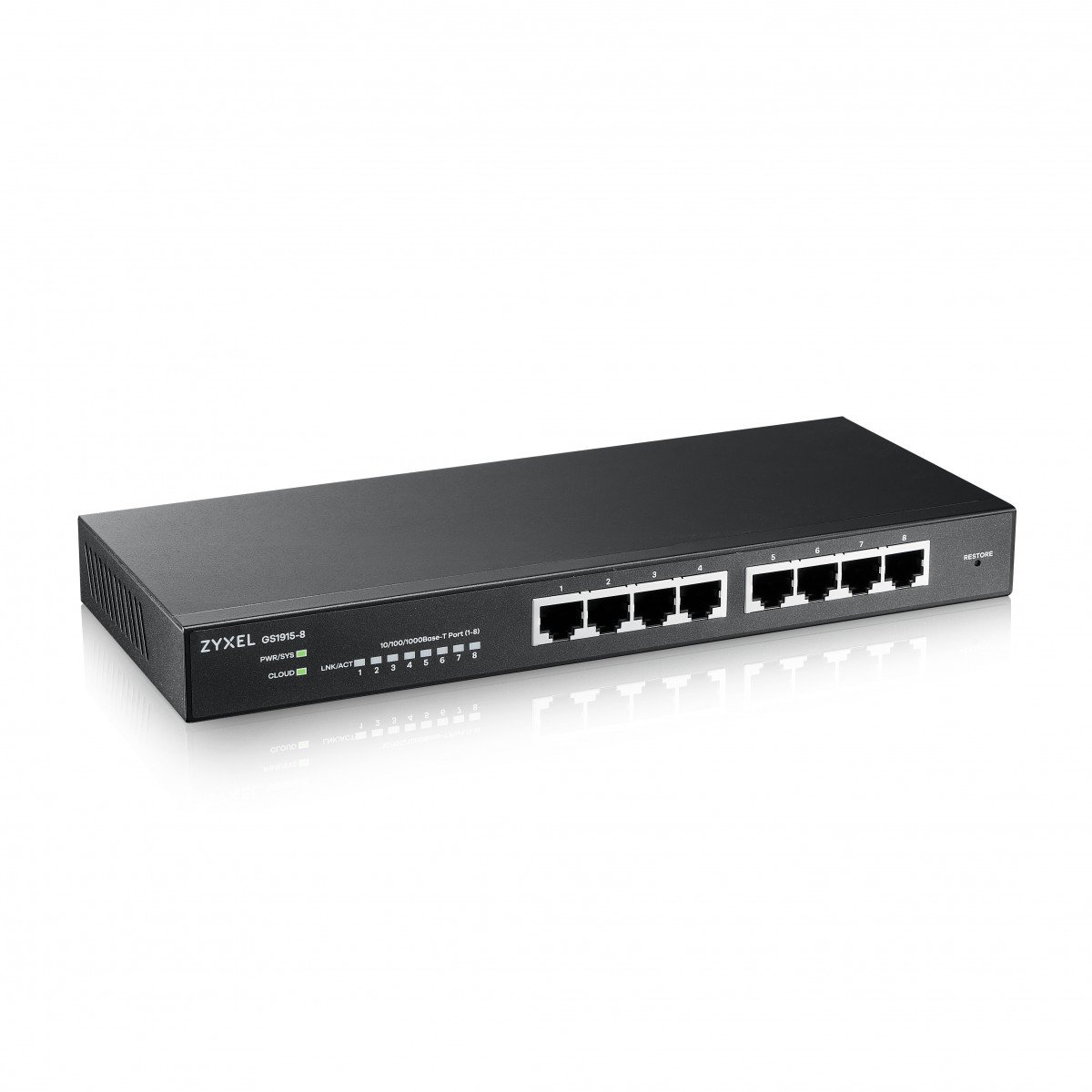 GS1915-8-EU0101F | ZyXEL | Zyxel GS1915-8 Gestionate L2 Gigabit Ethernet (10/100/1000) Negru Zyxel GS1915-8 Gestionate L2 Gigabit Ethernet (10/100/1000) Negru