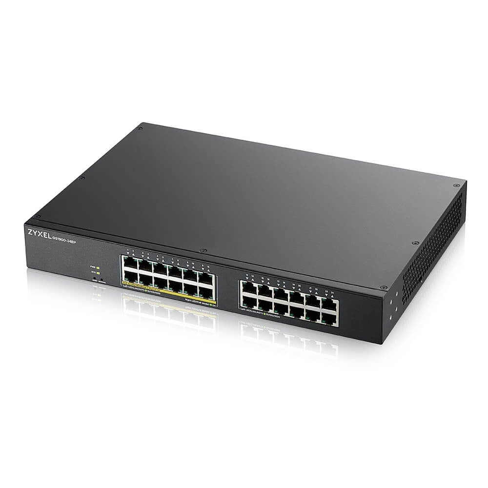 GS1900-24EP-EU0101F | ZyXEL | Zyxel GS1900-24EP Gestionate L2 Gigabit Ethernet (10/100/1000) Power over Ethernet (PoE) Suport Negru Zyxel GS1900-24EP Gestionate L2 Gigabit Ethernet (10/100/1000) Power over Ethernet (PoE) Suport Negru