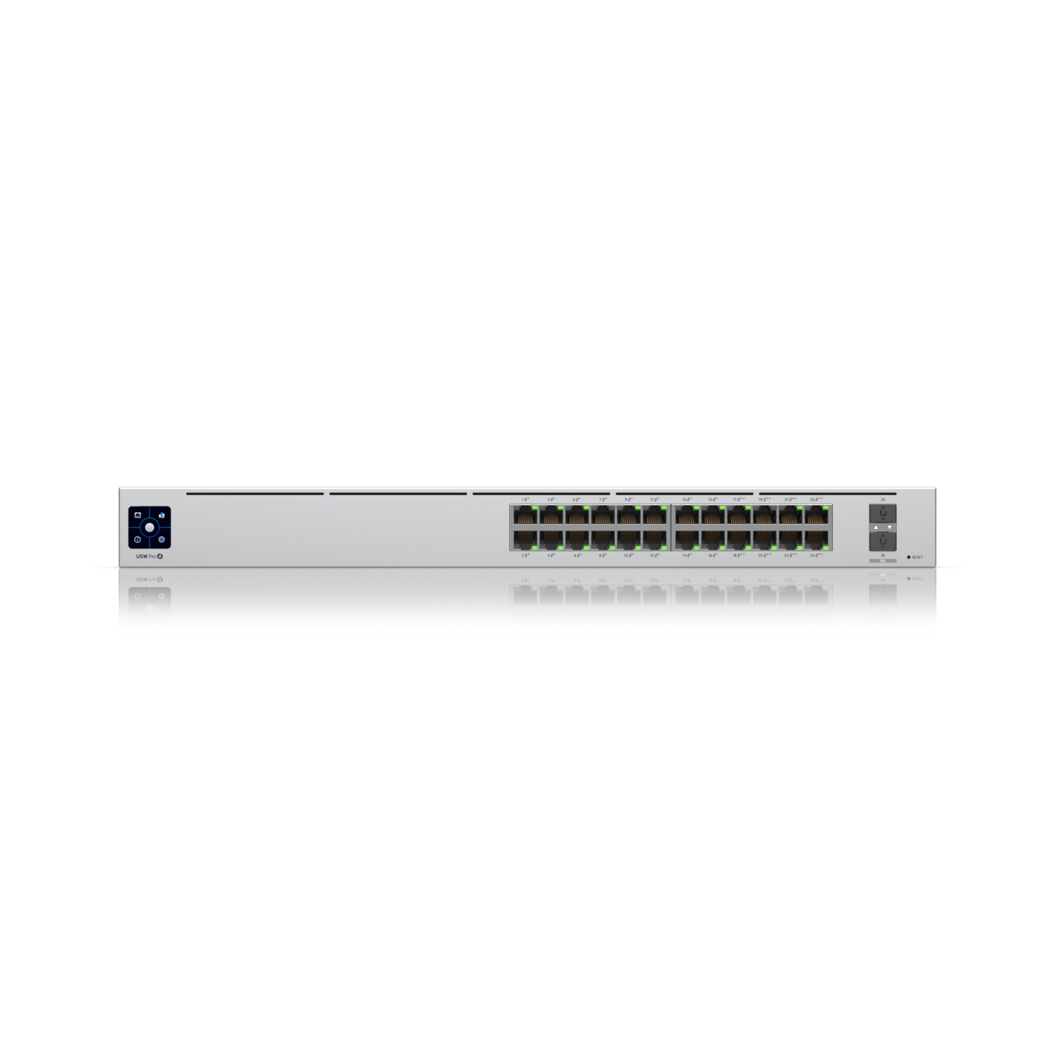 Ubiquiti USW-PRO-24-POE Networks UniFi Pro 24-Port PoE Gestionate L2/L3 Gigabit Ethernet (10/100/1000) Power over Ethernet (PoE) Suport 1U Argint