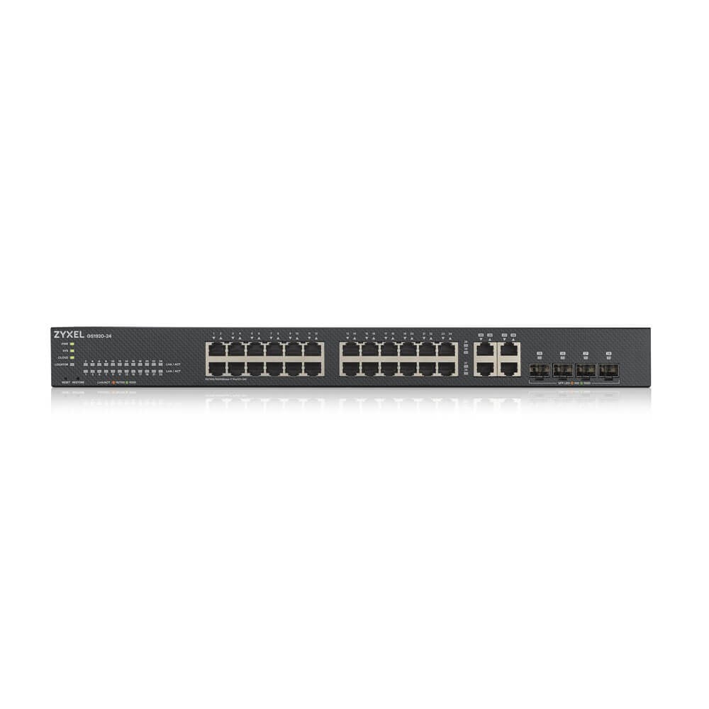 GS1920-24V2-EU0101F | ZyXEL | Zyxel GS1920-24V2 Gestionate Gigabit Ethernet (10/100/1000) Negru Zyxel GS1920-24V2 Gestionate Gigabit Ethernet (10/100/1000) Negru