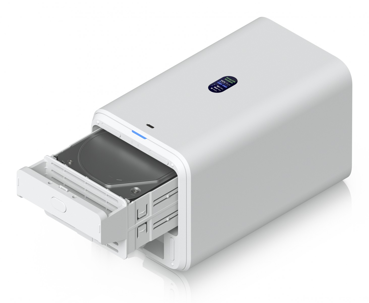 Ubiquiti Network Attached Storage UniFi Desktop 2.5 GbE PoE++, UNAS-2-W – Ubiquiti UNAS-2-W