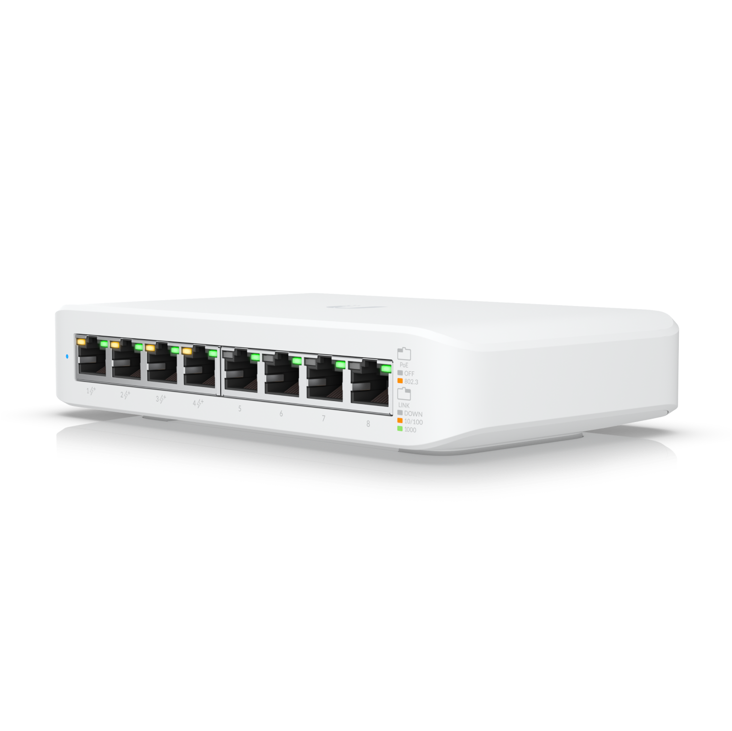 Ubiquiti USW-LITE-8-POE Networks UniFi Switch Lite 8 PoE Gestionate L2 Gigabit Ethernet (10/100/1000) Power over Ethernet (PoE) Suport Alb