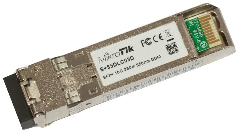 S+85DLC03D | Mikrotik | Modul SFP+ 10G MM 300m 850nm Dual LC-connector - Mikrotik S+85DLC03D Modul SFP+ 10G MM 300m 850nm Dual LC-connector - Mikrotik S+85DLC03D