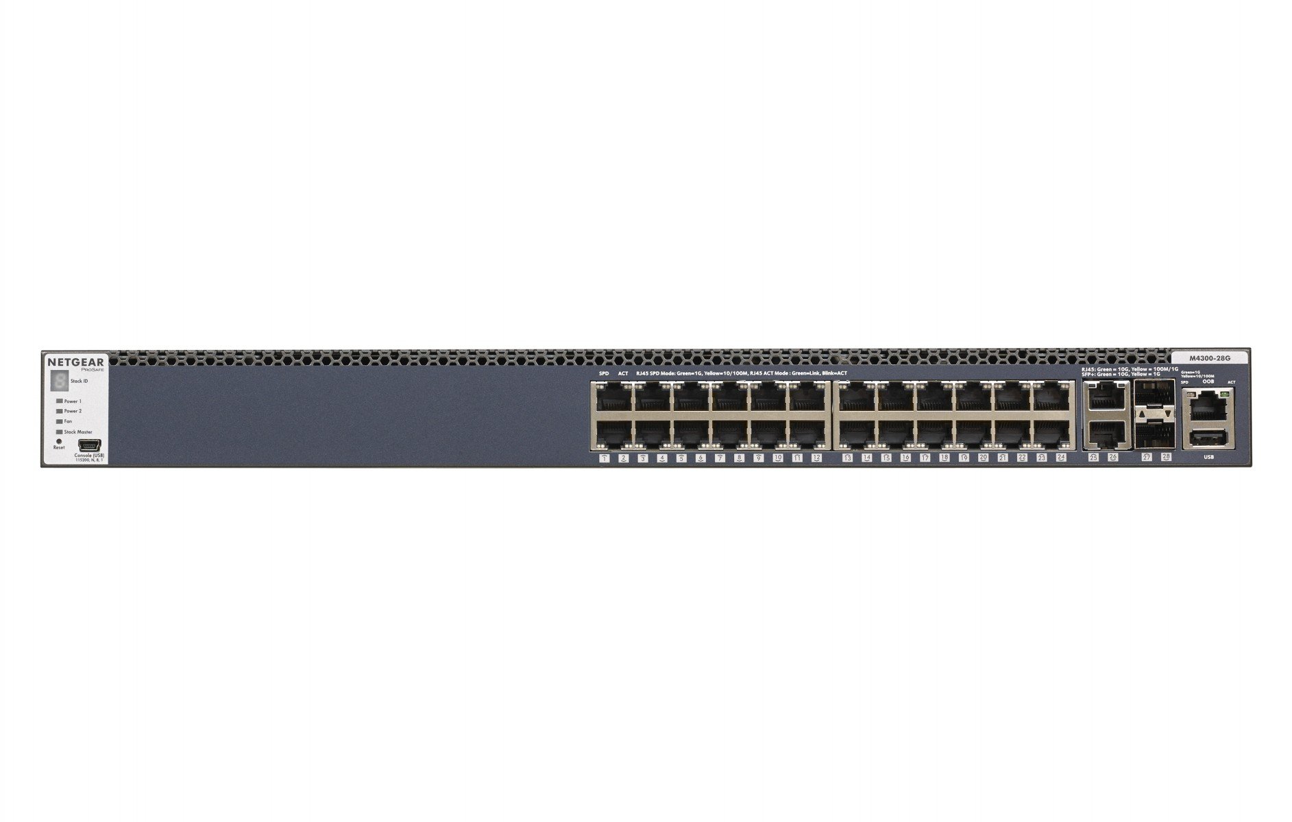 GSM4328S-100NES | Netgear | NETGEAR M4300-28G Gestionate L3 Gigabit Ethernet (10/100/1000) 1U Negru NETGEAR M4300-28G Gestionate L3 Gigabit Ethernet (10/100/1000) 1U Negru