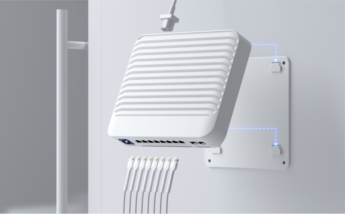 Ubiquiti USW-ENTERPRISE-8-POE Networks UniFi Enterprise 8 PoE Gestionate L3 2.5G Ethernet (100/1000/2500) Power over Ethernet (PoE) Suport Din oţel inoxidabil