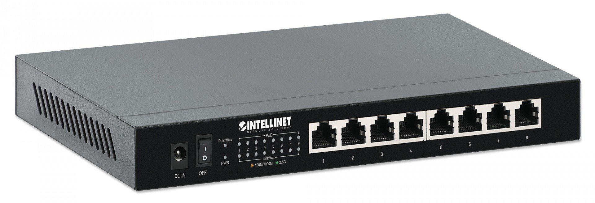 INTELLINET 561938 Switch Unmanaged 8 Porturi 2.5G PoE+ 100W – Intellinet 561938