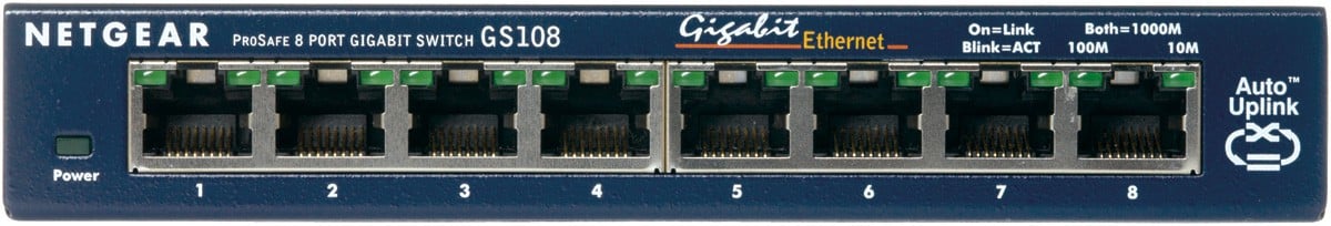 GS108GE | Netgear | NETGEAR ProSafe 8-Port Gigabit Desktop Switch Fara management Gigabit Ethernet (10/100/1000) Albastru NETGEAR ProSafe 8-Port Gigabit Desktop Switch Fara management Gigabit Ethernet (10/100/1000) Albastru