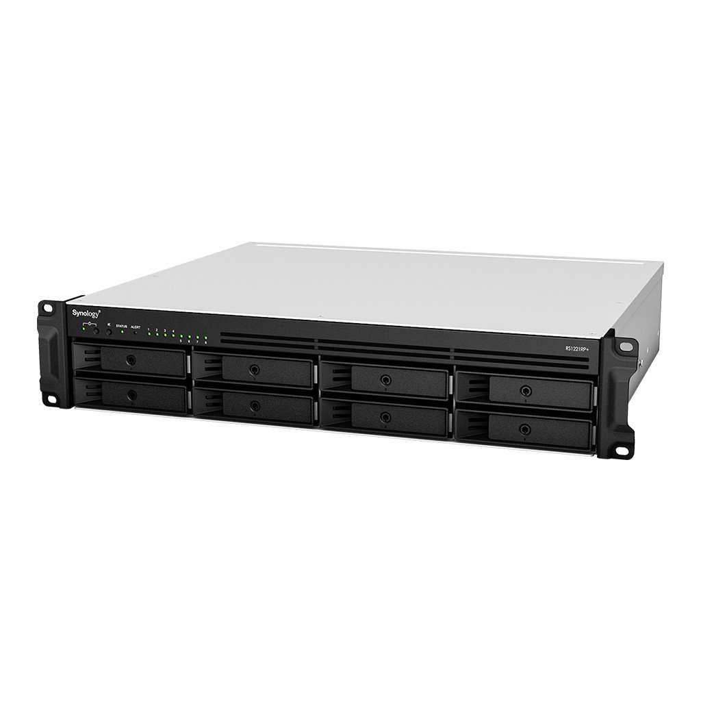 Synology RackStation RS1221+ NAS Rackmount 2U 8-Bay AMD Ryzen V1500B – Synology RS1221RP+
