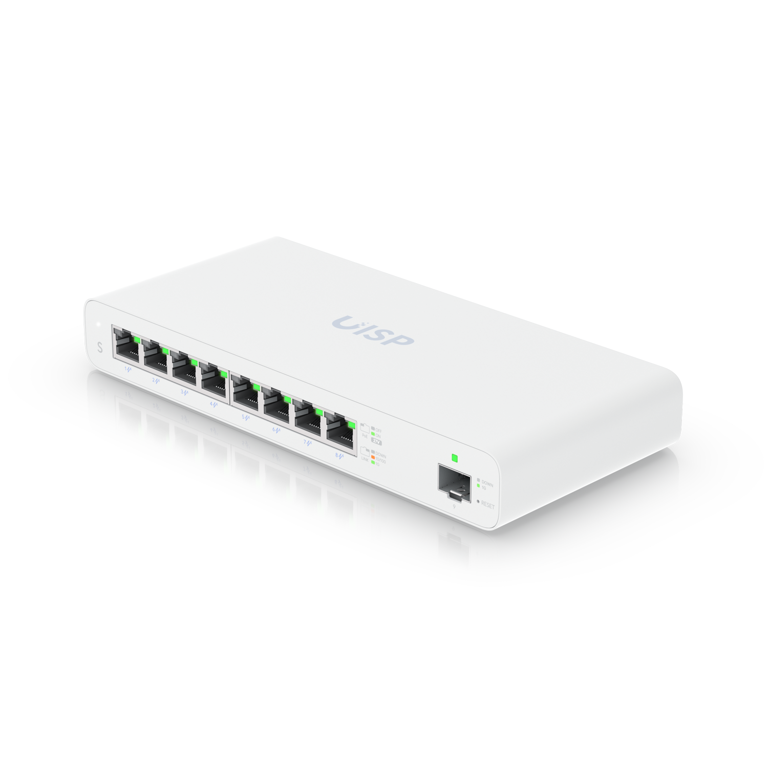 Ubiquiti UISP-S Networks UISP Gestionate L2 Gigabit Ethernet (10/100/1000) Power over Ethernet (PoE) Suport Alb