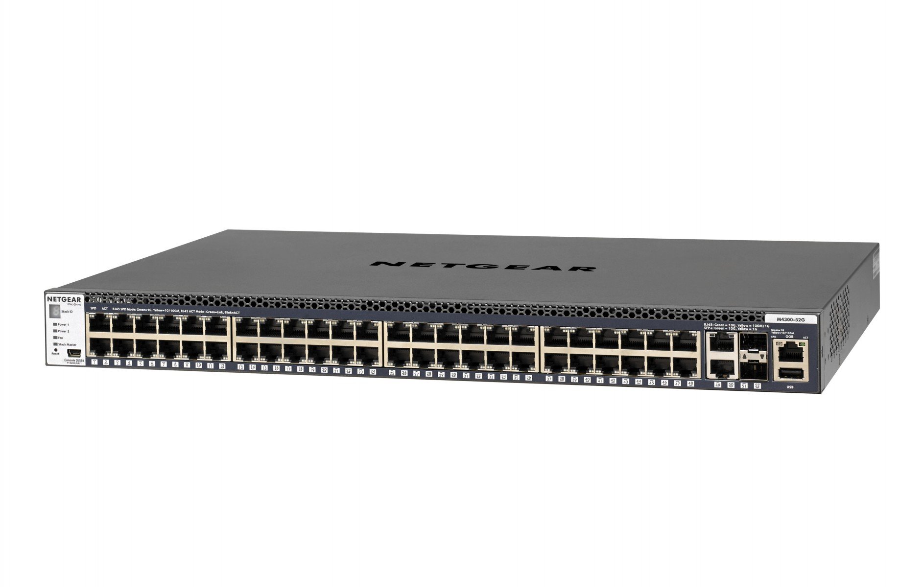 GSM4352S-100NES | Netgear | NETGEAR M4300-52G Gestionate L3 Gigabit Ethernet (10/100/1000) 1U Gri NETGEAR M4300-52G Gestionate L3 Gigabit Ethernet (10/100/1000) 1U Gri