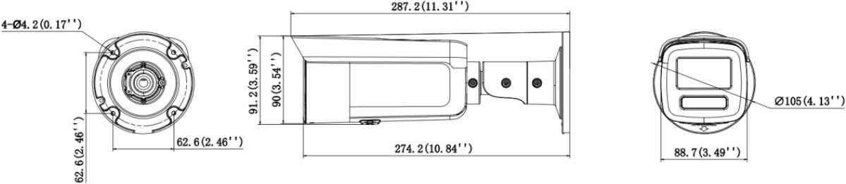Camera IP Bullet, 4MP, Hikvision - DS-2CD2T46G3-4IZY(2.8/4mm) – HIKVISION DS-2CD2T46G3-4IZY(2.8/4mm)