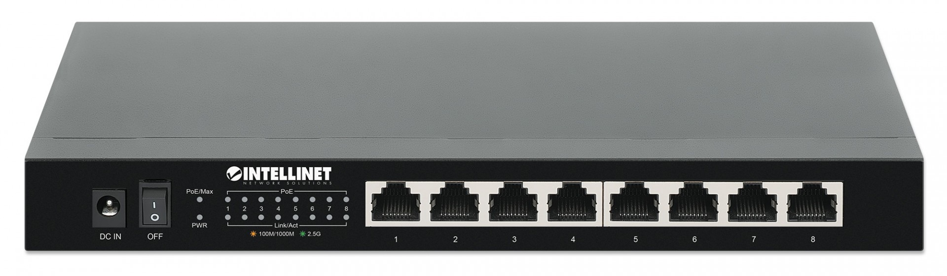 INTELLINET 561938 Switch Unmanaged 8 Porturi 2.5G PoE+ 100W – Intellinet 561938