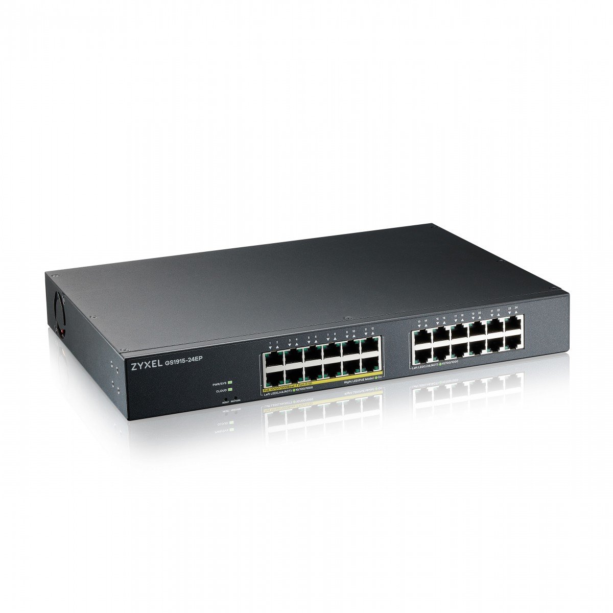 GS1915-24EP-EU0101F | ZyXEL | Zyxel GS1915-24EP Gestionate L2 Gigabit Ethernet (10/100/1000) Power over Ethernet (PoE) Suport 1U Negru Zyxel GS1915-24EP Gestionate L2 Gigabit Ethernet (10/100/1000) Power over Ethernet (PoE) Suport 1U Negru