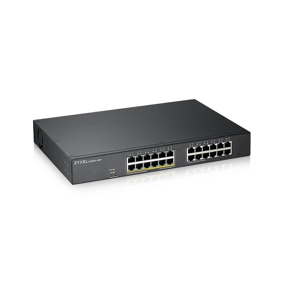 GS1900-24EP-EU0101F | ZyXEL | Zyxel GS1900-24EP Gestionate L2 Gigabit Ethernet (10/100/1000) Power over Ethernet (PoE) Suport Negru Zyxel GS1900-24EP Gestionate L2 Gigabit Ethernet (10/100/1000) Power over Ethernet (PoE) Suport Negru