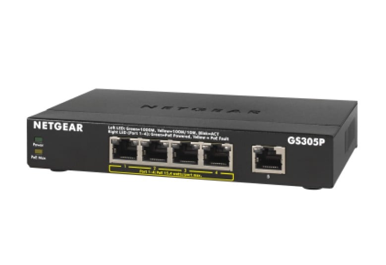 GS305P-200PES | Netgear | NETGEAR GS305Pv2 Fara management Gigabit Ethernet (10/100/1000) Power over Ethernet (PoE) Suport Negru NETGEAR GS305Pv2 Fara management Gigabit Ethernet (10/100/1000) Power over Ethernet (PoE) Suport Negru