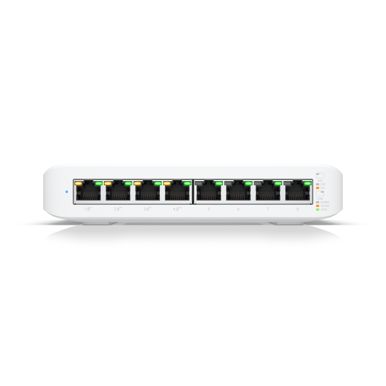 Ubiquiti USW-LITE-8-POE Networks UniFi Switch Lite 8 PoE Gestionate L2 Gigabit Ethernet (10/100/1000) Power over Ethernet (PoE) Suport Alb